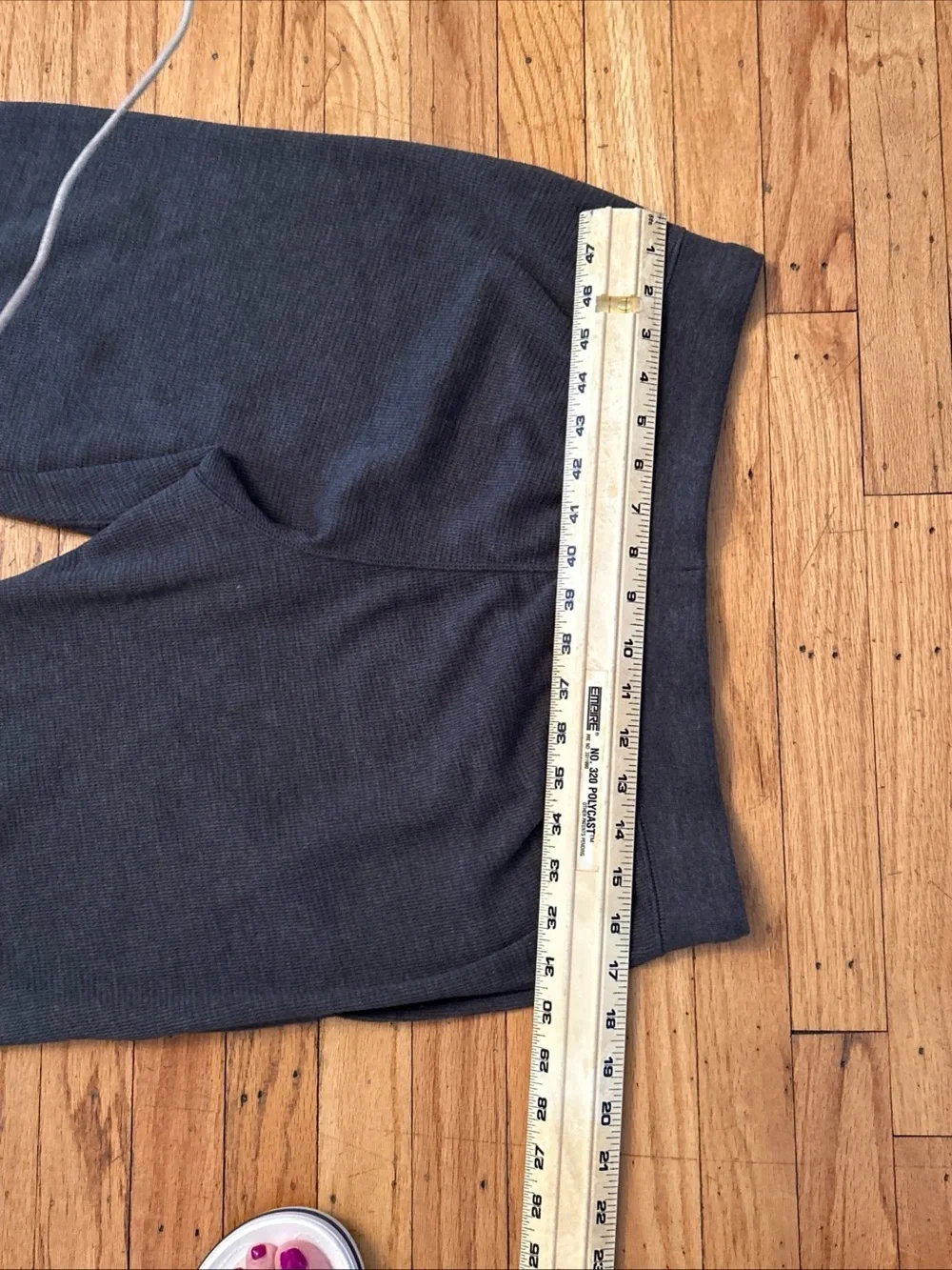 POLO RALPH LAUREN Men's Waffle Knit Lounge Jogger Pants in Gray Large Drawstring